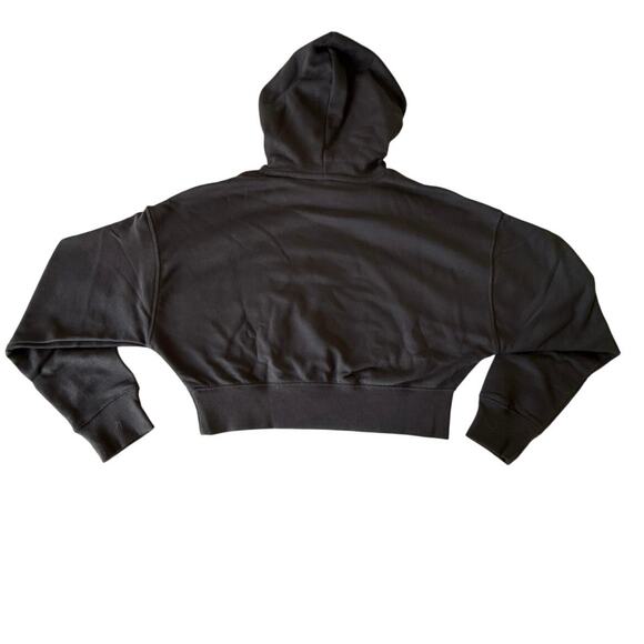 NWT Puma Better Classics Cropped Hoodie Womens Size M in Black - Picture 4 of 13